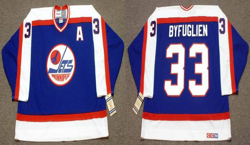 2019 Men Winnipeg Jets #33 Byfuglien blue CCM NHL jersey